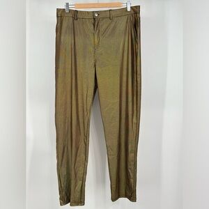 COOFANDY Mens Metallic Shiny Jeans 70‘s Party Dance Disco Nightclub Pants